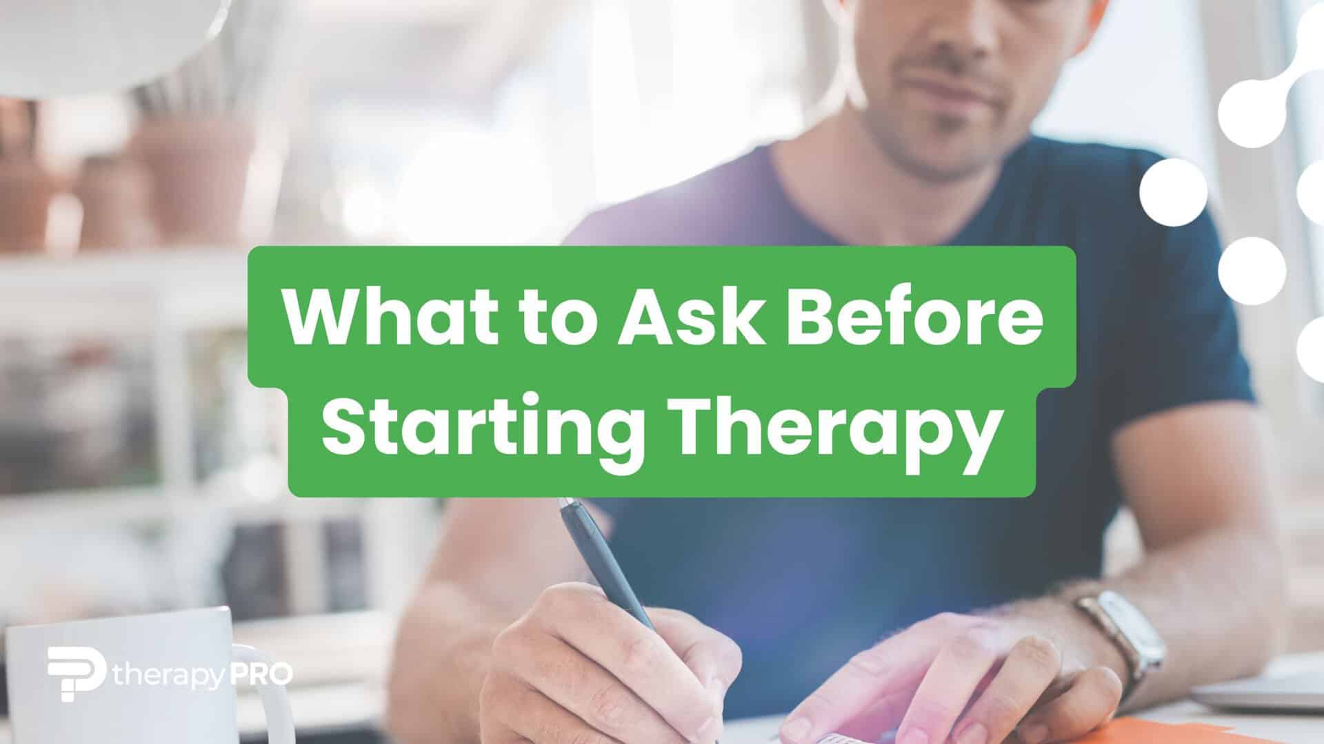 what to ask before starting therapy therapy pro registered ndis provider